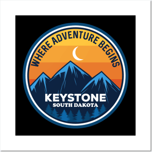 Keystone South Dakota Where Adventure Begins Posters and Art